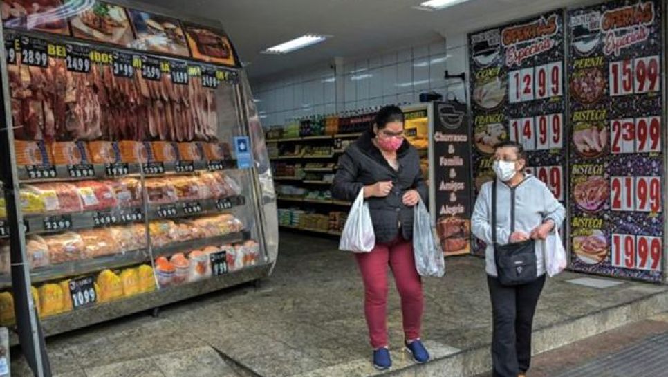 Une boucherie dans le quartier de Liberdade à Sao Paulo, le 22 septembre 2021 © D. R.