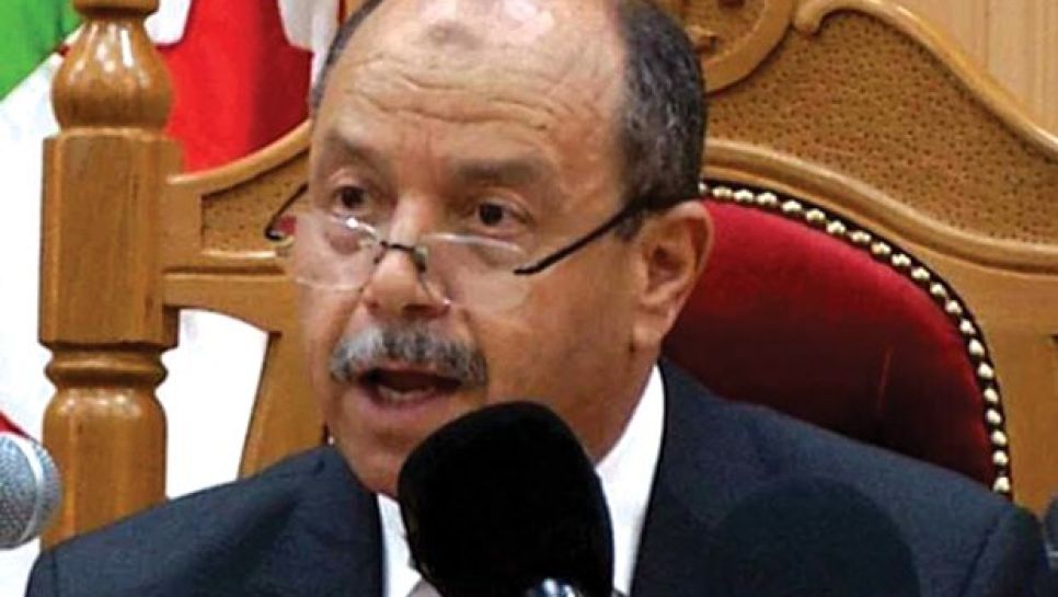 Belkacem Zeghmati, ministre de la Justice. © D. R.