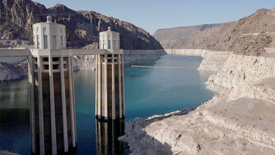 Le lac Mead, plus grande réserve d'eau du pays, a atteint son niveau le plus bas. © D.R.