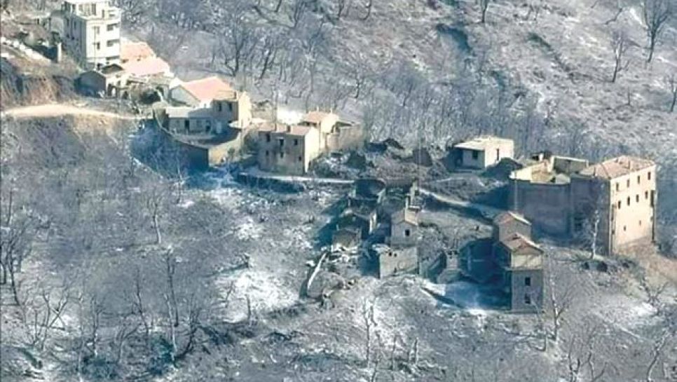 Des centaines de maisons ont été touchées par les derniers feux de forêt dans les wilayas de Béjaïa et de Tizi Ouzou.© D. R.
