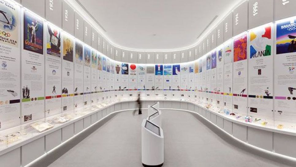 à l’intérieur du musée olympique d’Athènes. © D.R