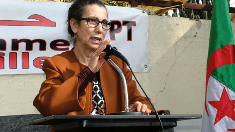 Louisa Hanoune, SG du Parti des travailleurs. © D. R.