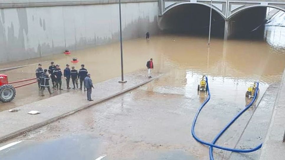 La plupart des villes algériennes n’ont pas de plans et de capacité de drainage des eaux de pluie. © D.R