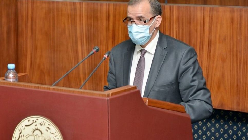 Le ministre du Commerce Kamel Rezig lors d’une plénière de l’APN. © D.R