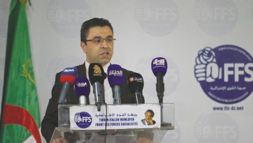 Youcef Aouchiche, premier secrétaire national du FFS. © D.R