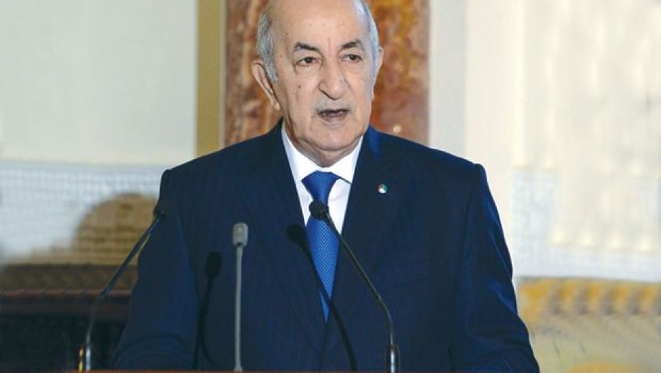 Le président Abdelmadjid Tebboune. © D. R.
