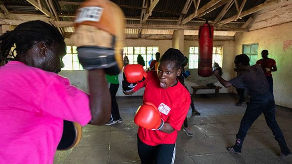 Elles sont plus de 3000 femmes kenyanes à y avoir pratiqué la boxe ces dix dernières années. © D.R