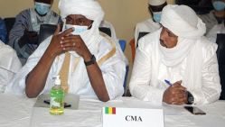 Une délégation de la Coordination des mouvements de l'Azawad à Kidal, le 11 février 2021. © D. R.