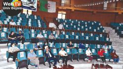 Les participants au colloque international pluridisciplinaire en ligne, le 28 juin 2021, à l’université de Béjaïa. © D.R.