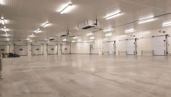 La capacité de l’entrepôt frigorifique de stockage et de distribution s’élève à 4000 m3. © D.R.