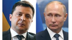 Volodymyr Zelensky © D.R                   /          Vladimir Poutine          © D.R