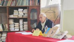 L’auteur Lacène Khelil El-Berkani, lors de la rencontre. © D.R