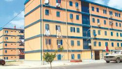 La cité en préfabriqué d’Es-Seddikia, Oran, plus connue sous le nom de “Batimate taliane”. © D.R