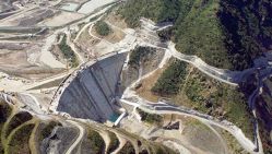 Vue aérienne du chantier du barrage de Souk Tlèta. © D. R.