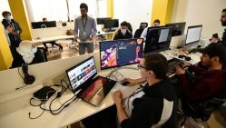 Des employés de la start-up Yassir, le 23 février 2022 à Alger © D. R.